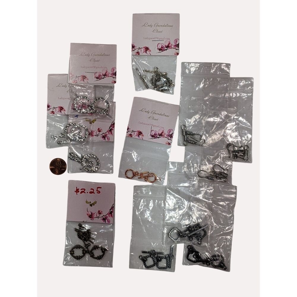 25 Assorted Toggle Clasps for Jewelry Making Necklace Bracelet Closures